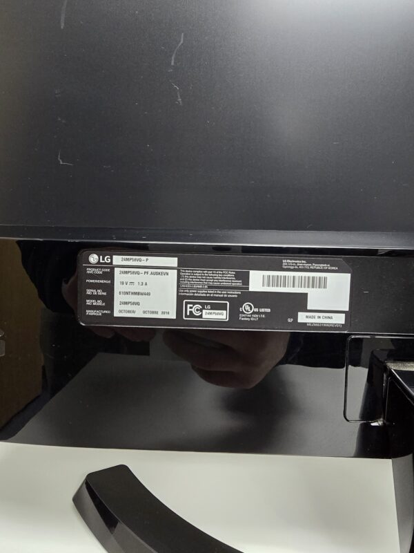 LG 24MP58VQ - P 24" Monitor w/Stand & Power Supply - Image 3