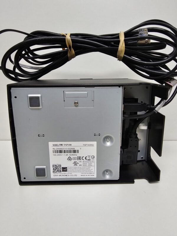 STAR FUTUREPRINT TSP100III POS THERMAL NETWORK RECEIPT PRINTER BLK CABLES - Image 2