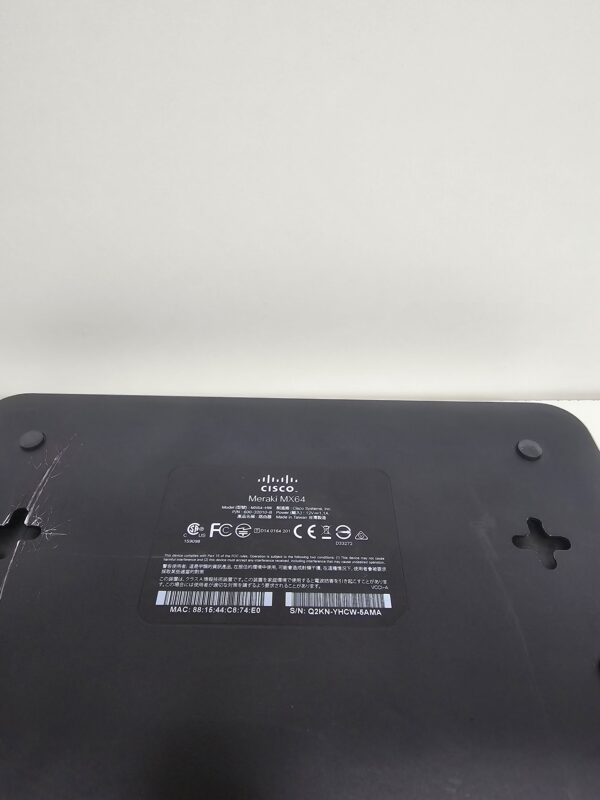 Cisco Meraki MX64 Small Branch Security Appliance - Image 2